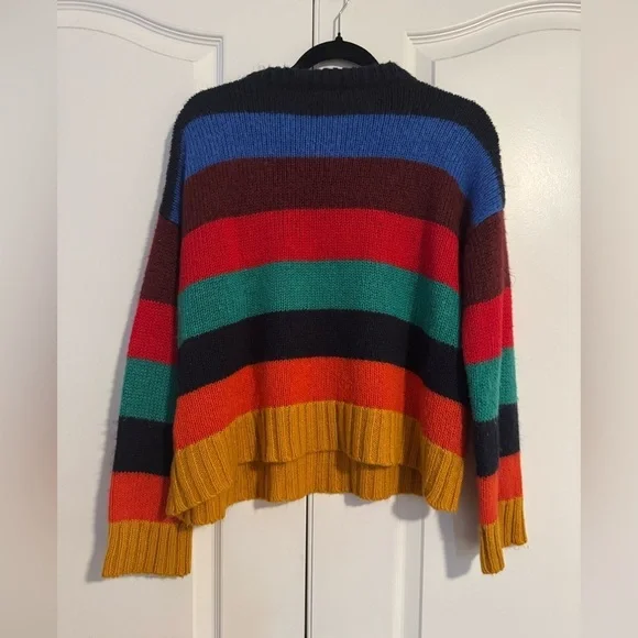 Urban Outfitters Rainbow Color Block Sweater - Picture 2 of 5